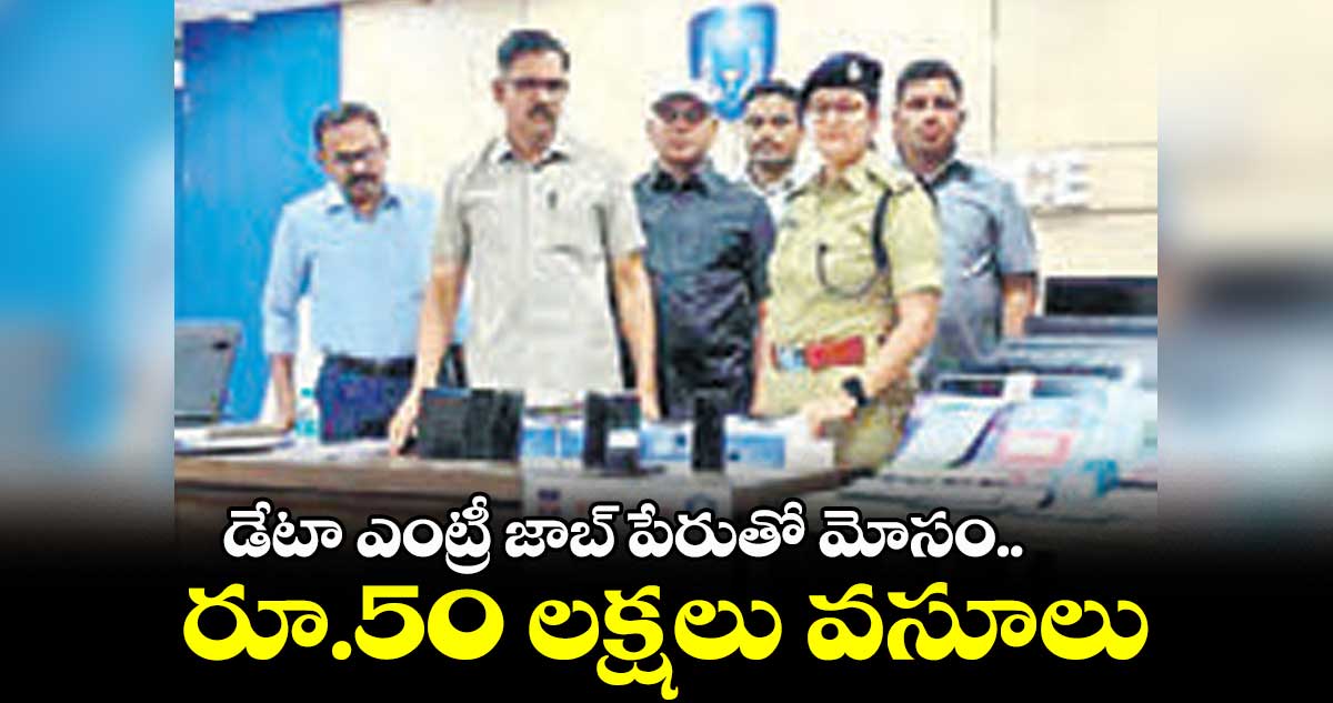 డేటా ఎంట్రీ జాబ్ పేరుతో మోసం