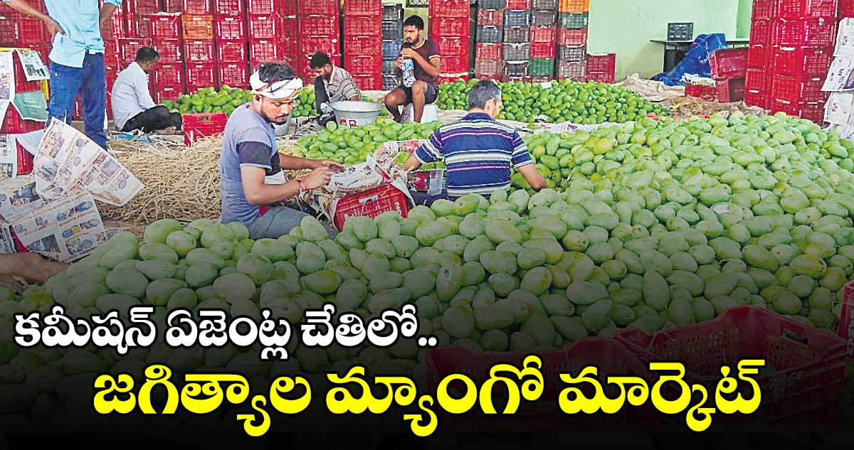 కమీషన్​ ఏజెంట్ల చేతిలో..  జగిత్యాల మ్యాంగో మార్కెట్​