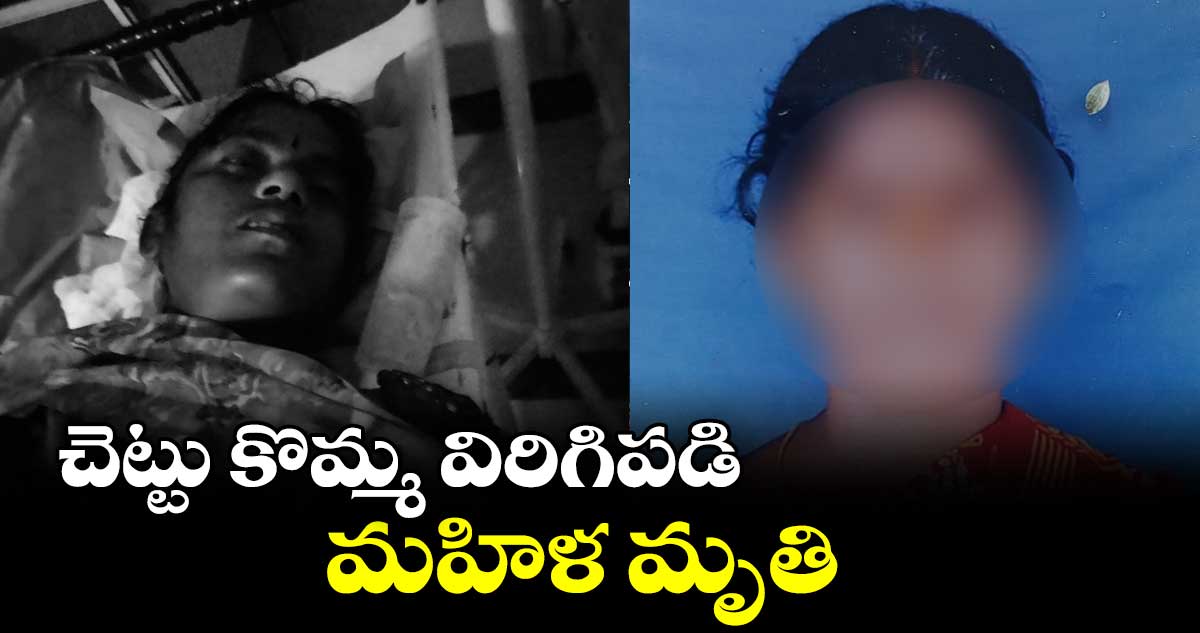 చెట్టు కొమ్మ విరిగిపడి మహిళ మృతి