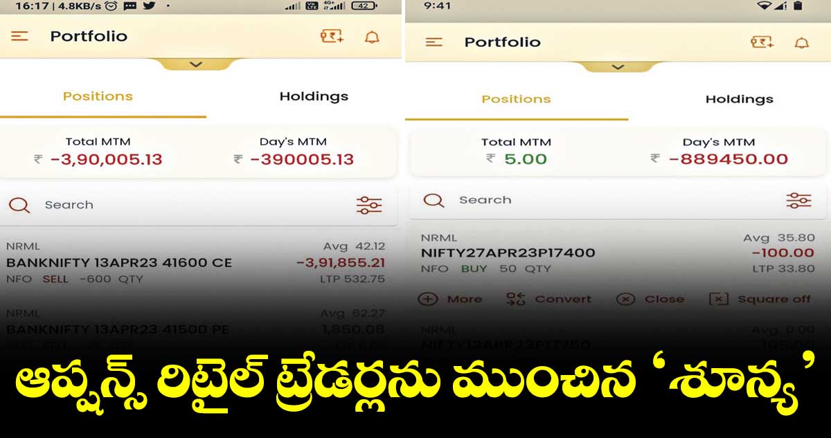 ఆప్షన్స్ రిటైల్ ట్రేడర్లను ముంచిన ‘శూన్య’