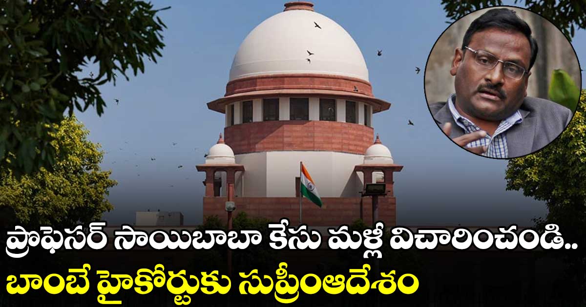 ప్రొఫెసర్ సాయిబాబా కేసు మళ్లీ విచారించండి