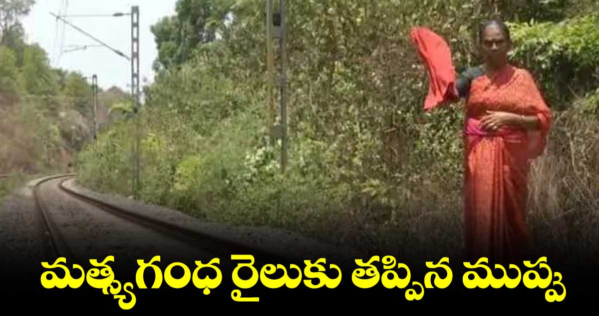 వృద్ధురాలి సాహసం..రైలుకు తప్పిన ప్రమాదం