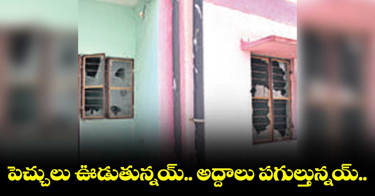 పెచ్చులు ఊడుతున్నయ్.. అద్దాలు పగుల్తున్నయ్..