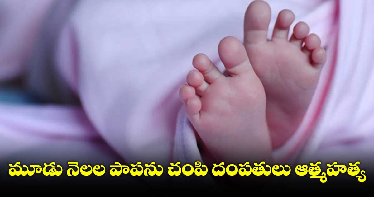 మూడు నెలల పాపను చంపి దంపతులు ఆత్మహత్య