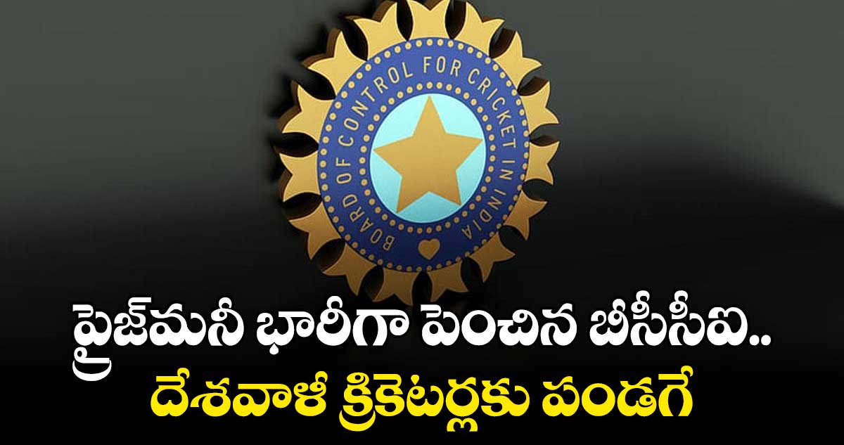 BCCI : ప్రైజ్మనీ భారీగా పెంచిన బీసీసీఐ.. దేశవాళీ క్రికెటర్లకు పండగే