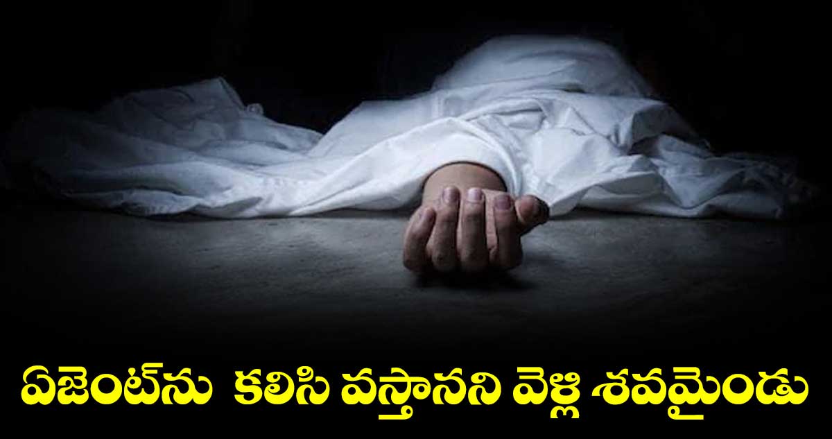 ఏజెంట్ను కలిసి వస్తానని వెళ్లి శవమైండు