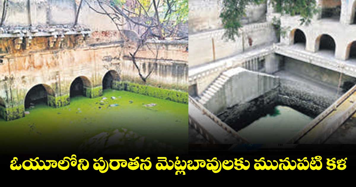 ఓయూలోని పురాతన మెట్లబావులకు మునుపటి కళ.. కొనసాగుతున్న బ్యూటిఫికేషన్ పనులు..
