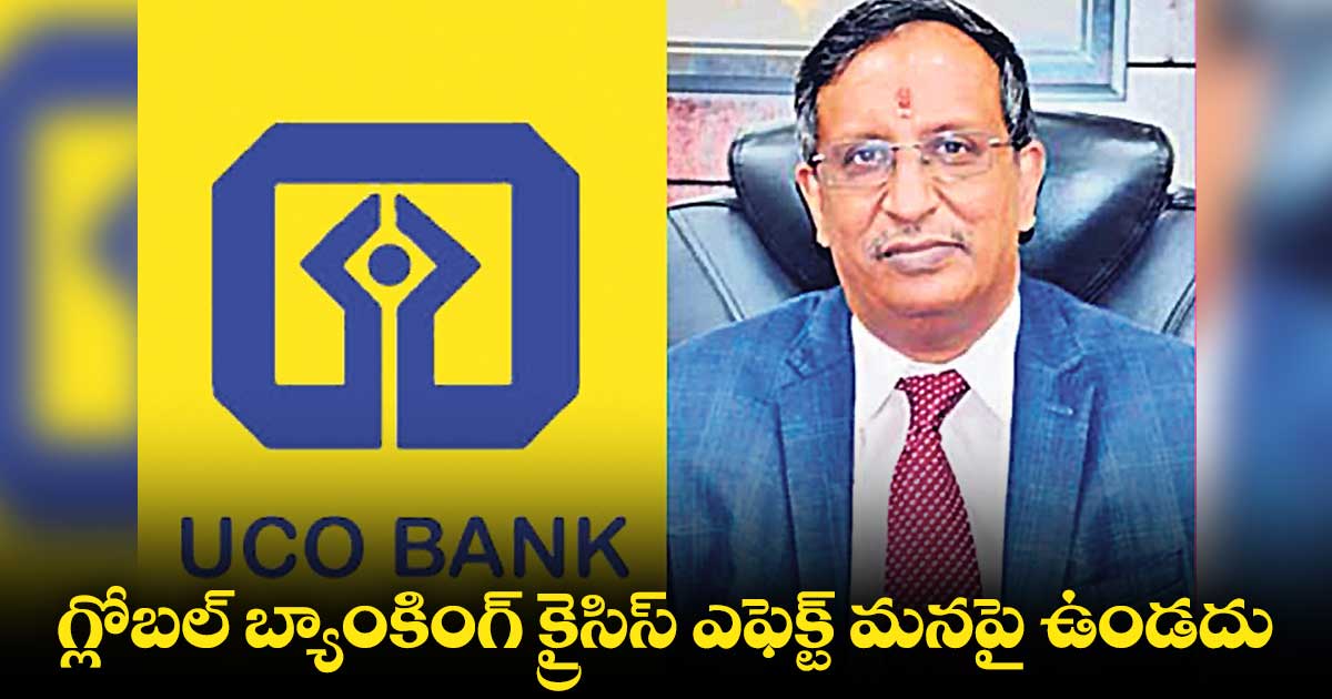 గ్లోబల్​ బ్యాంకింగ్​ క్రైసిస్​ ఎఫెక్ట్​ మనపై ఉండదు : సోమ శంకర​ప్రసాద్​