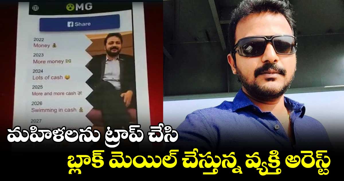 మహిళలను ట్రాప్ చేసి బ్లాక్ మెయిల్ చేస్తున్న వ్యక్తి అరెస్ట్