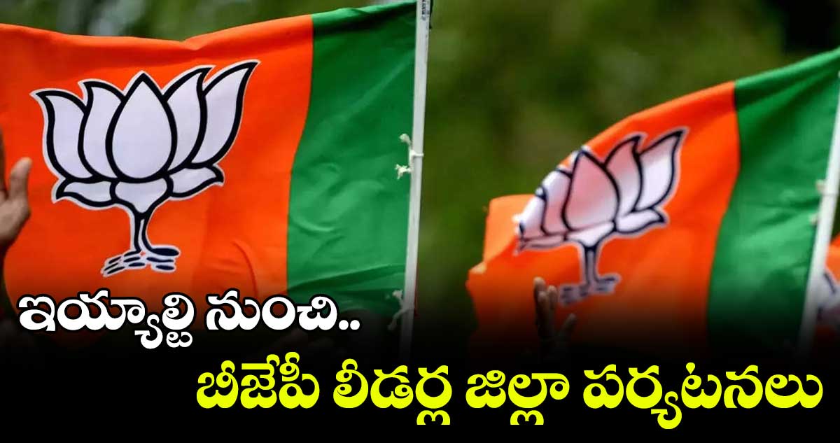 ఇయ్యాల్టి నుంచి బీజేపీ లీడర్ల జిల్లా పర్యటనలు