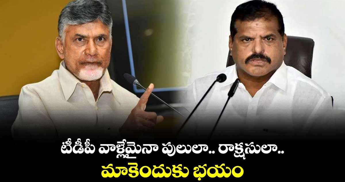 టీడీపీ వాళ్లేమైనా పులులా.. రాక్షసులా.. మాకెందుకు భయం