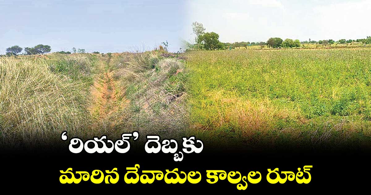 ‘రియల్’ దెబ్బకు మారిన దేవాదుల కాల్వల రూట్