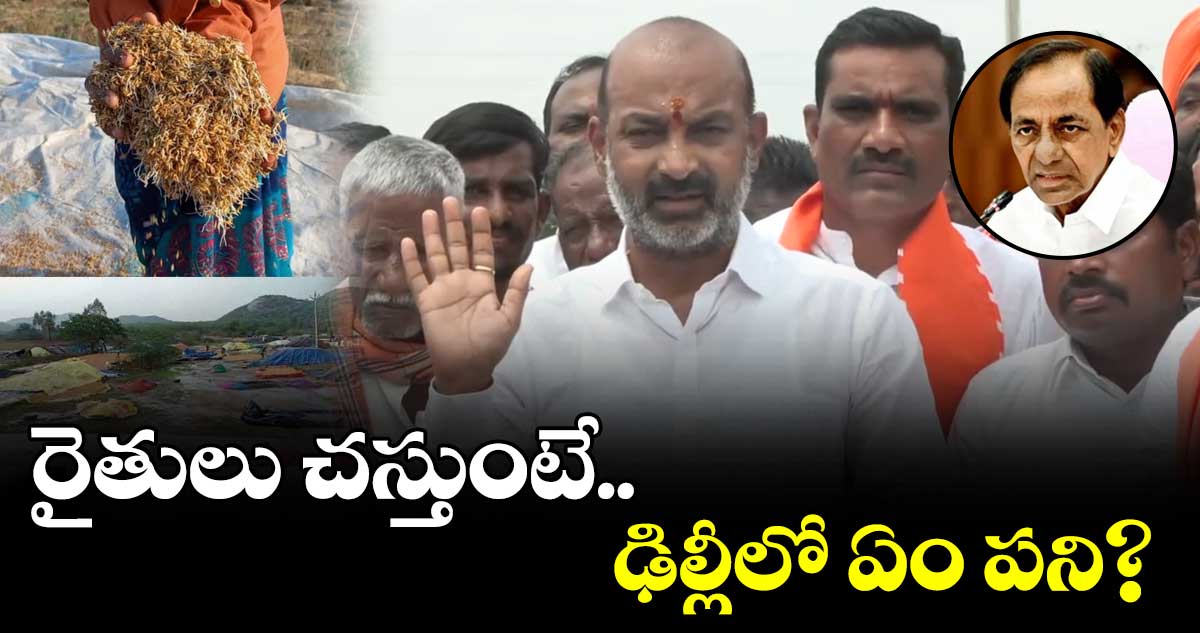 రైతులు చస్తుంటే.. ఢిల్లీలో ఏం పని?  బండి సంజయ్