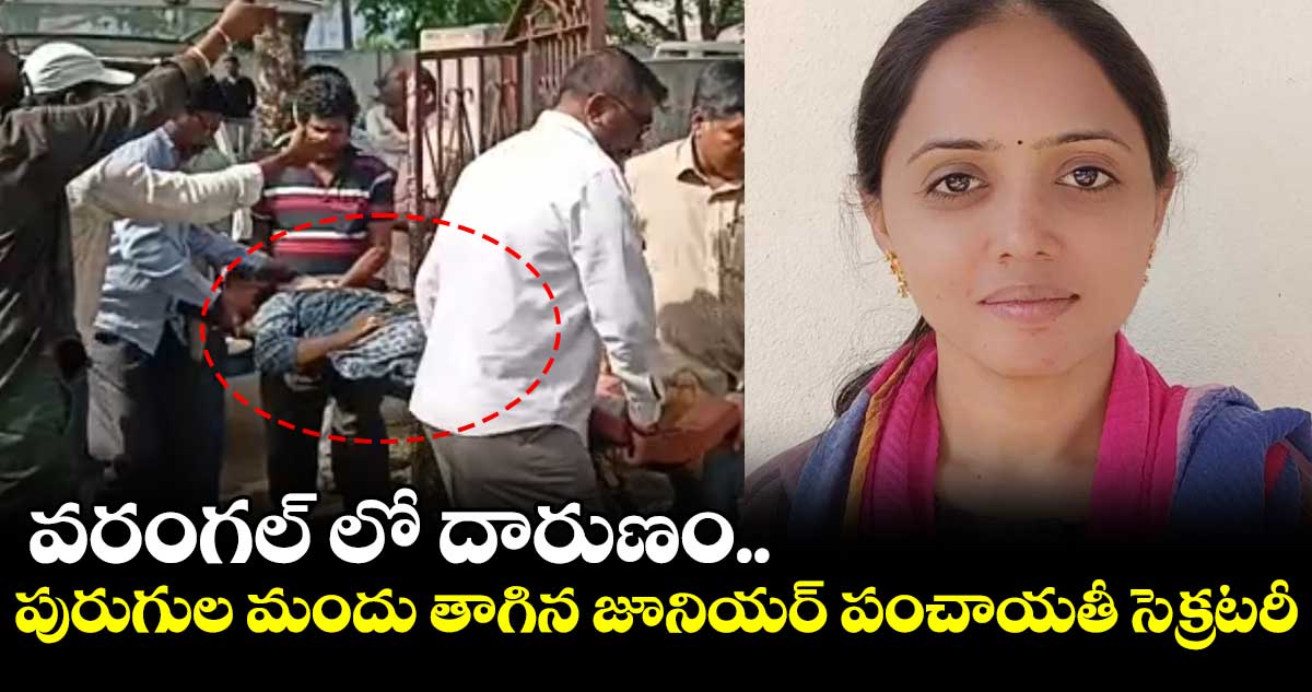 వరంగల్ లో జూ.పంచాయతీ సెక్రటరీ ఆత్మహత్య