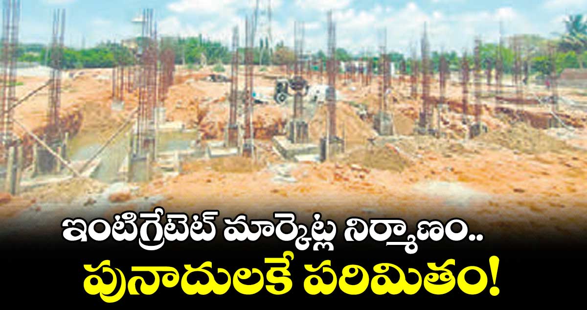 ఇంటిగ్రేటెట్ మార్కెట్ల నిర్మాణం.. పునాదులకే పరిమితం!