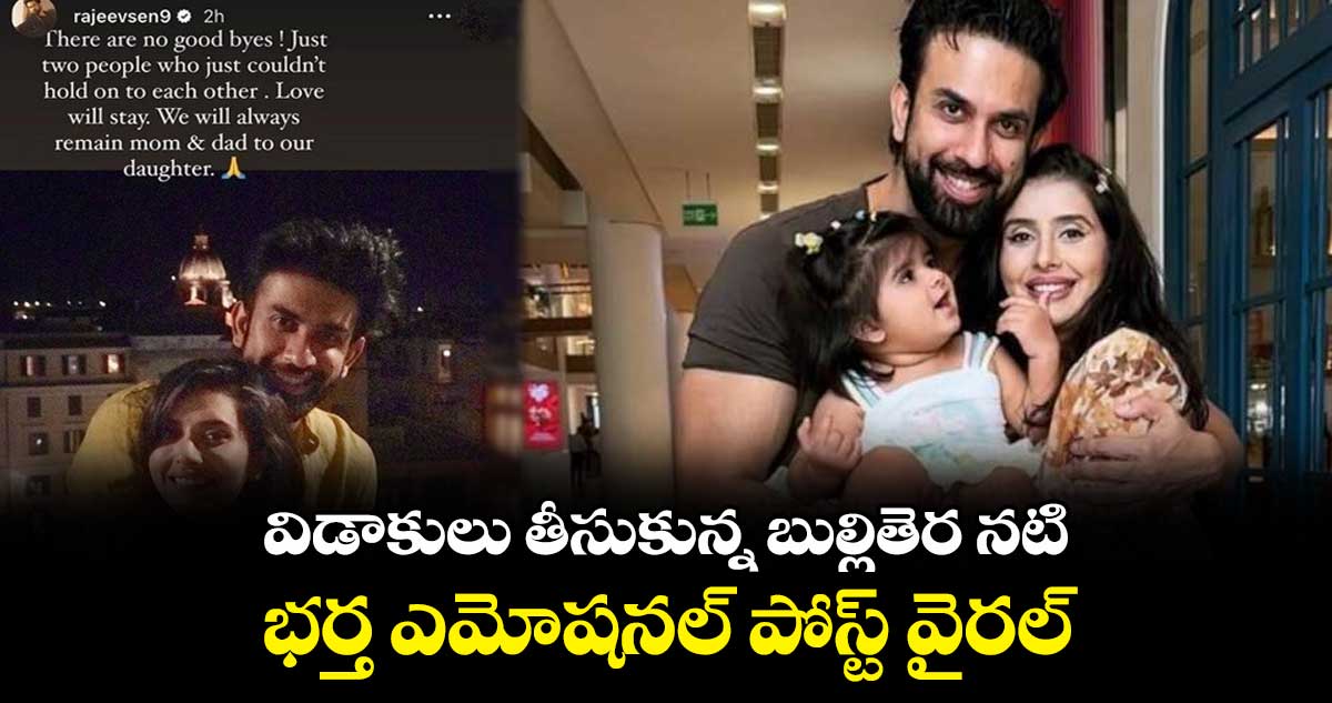 విడాకులు తీసుకున్న బుల్లితెర నటి.. భర్త ఎమోషనల్ పోస్ట్ వైరల్