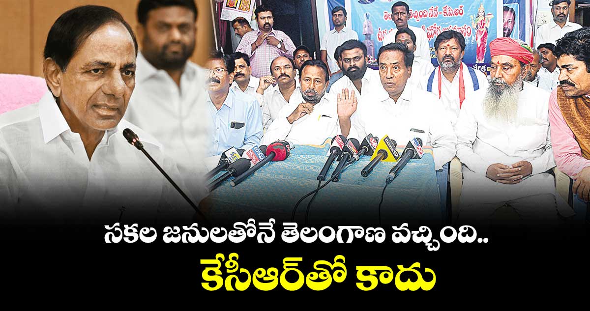 సకల జనులతోనే తెలంగాణ వచ్చింది.. కేసీఆర్తో కాదు: విజయ రామారావు