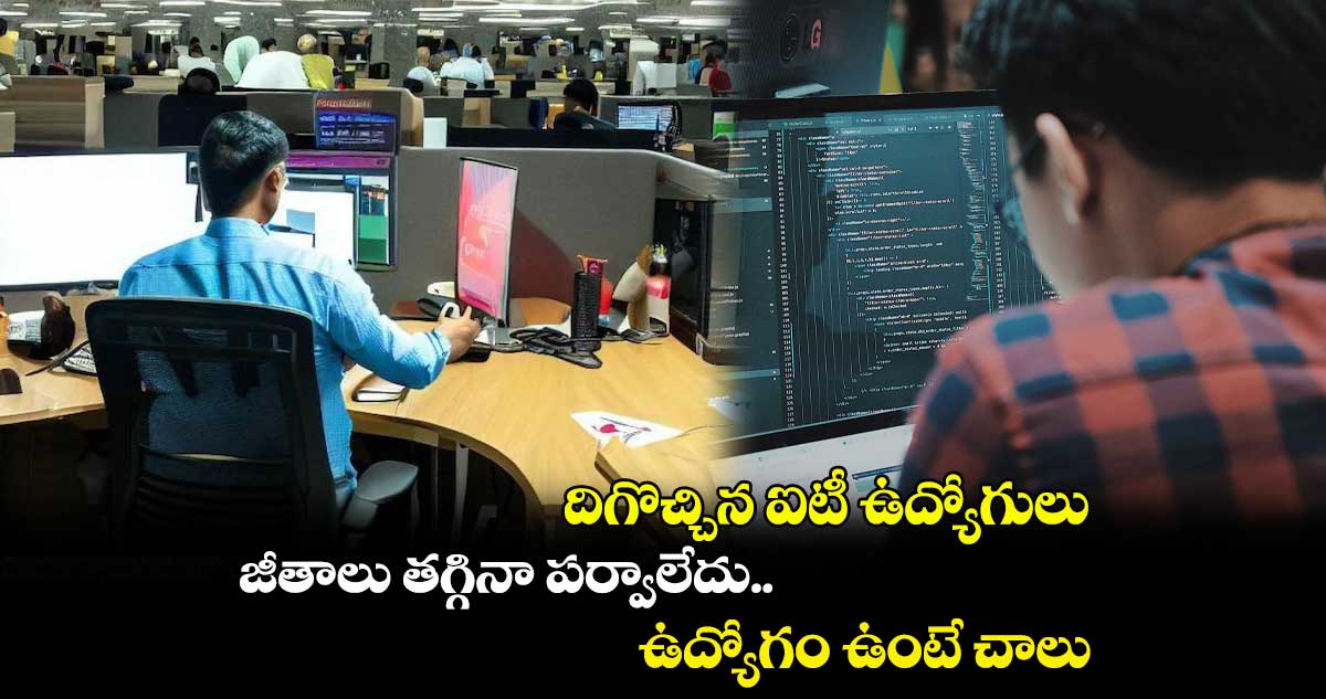దిగొచ్చిన ఐటీ ఉద్యోగులు : జీతాలు తగ్గినా పర్వాలేదు.. ఉద్యోగం ఉంటే చాలు