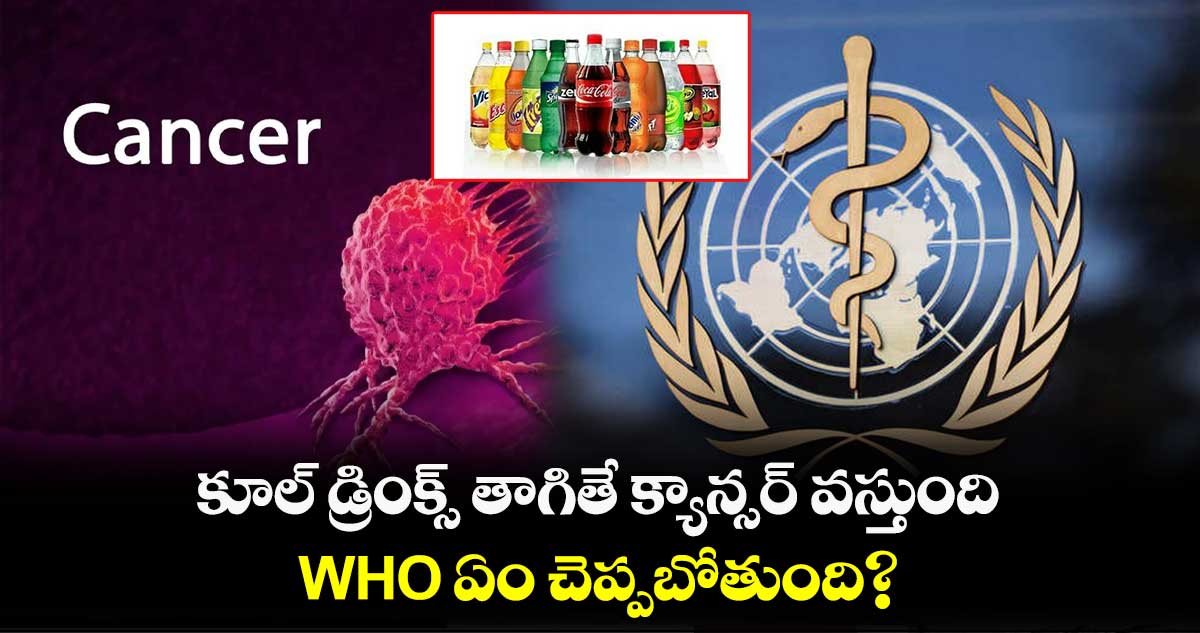 కూల్ డ్రింక్స్ తాగితే క్యాన్సర్ వస్తుంది.. WHO ఏం చెప్పబోతుంది?