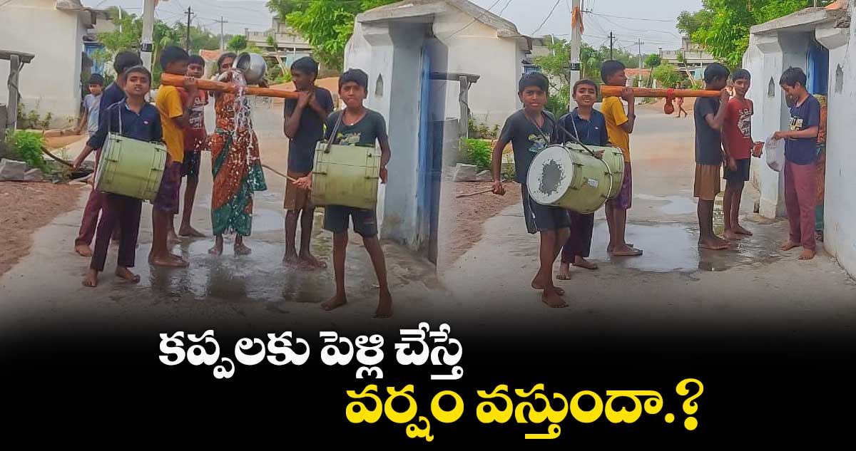 జాడ లేని వాన.. కప్పలకు పెళ్లి చేసిన గ్రామస్తులు