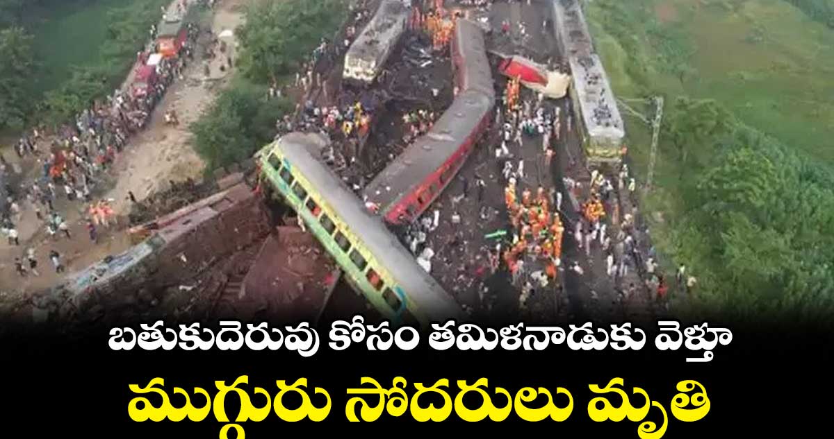 బతుకుదెరువు కోసం తమిళనాడుకు వెళ్తూ.. ముగ్గురు సోదరులు మృతి