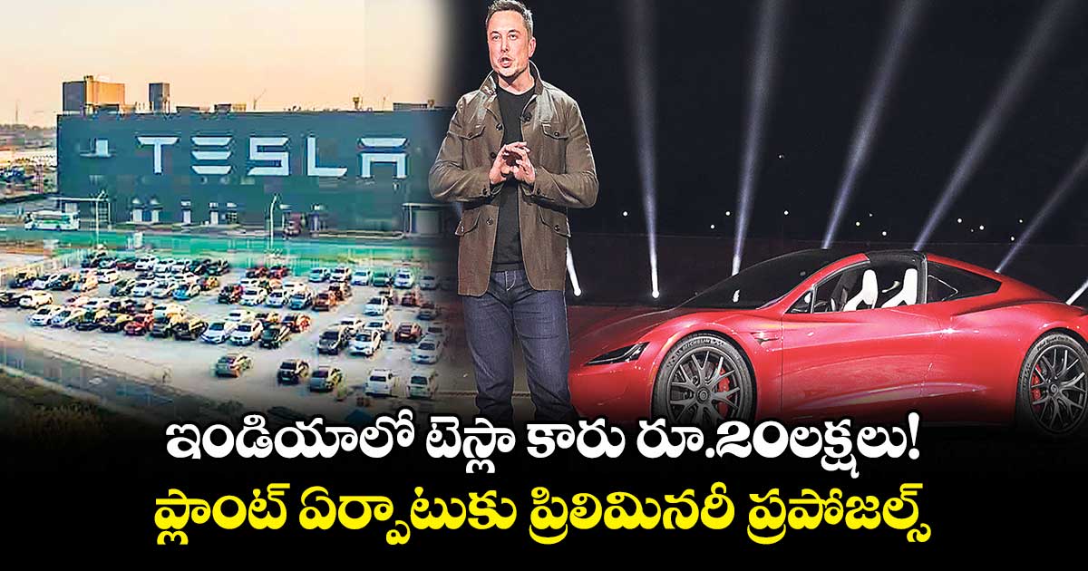 ఇండియాలో టెస్లా కారు రూ.20లక్షలు!