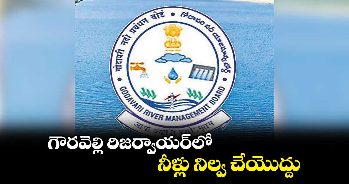 గౌరవెల్లి రిజర్వాయర్లో నీళ్లు నిల్వ చేయొద్దు