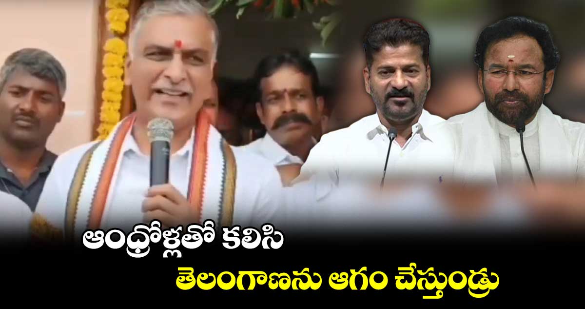 రేవంత్, కిషన్​రెడ్డి సమైక్యవాదుల మాటలు వింటున్నరు: హరీశ్ రావు