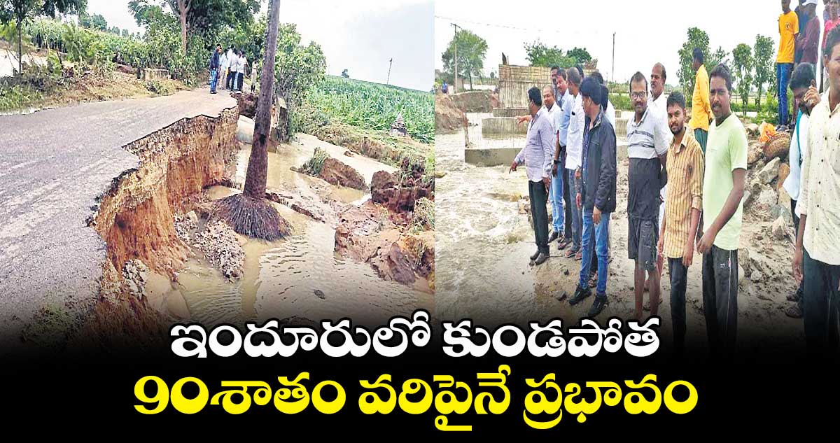 ఇందూరులో కుండపోత.. 90శాతం వరిపైనే ప్రభావం