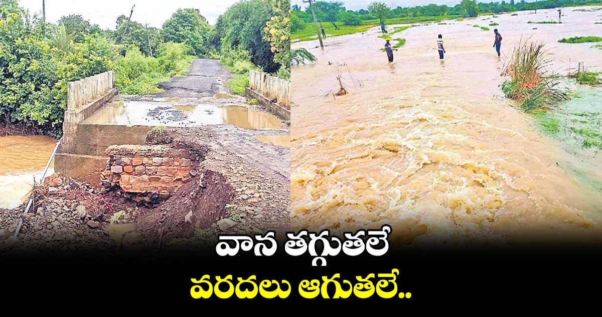 వాన తగ్గుతలే.. వరదలు ఆగుతలే..
