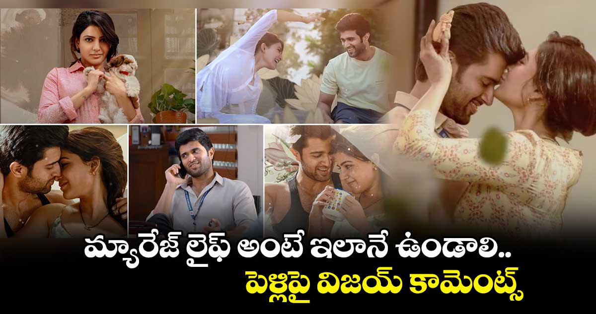 మ్యారేజ్ లైఫ్ అంటే ఇలానే ఉండాలి.. పెళ్లిపై విజయ్ కామెంట్స్