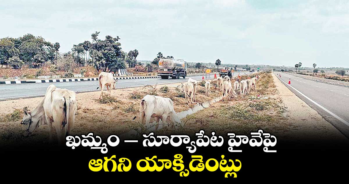 ఖమ్మం – సూర్యాపేట హైవేపై ఆగని యాక్సిడెంట్లు