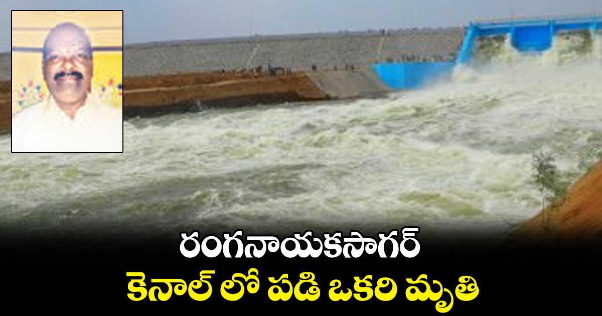 రంగనాయకసాగర్.. కెనాల్ లో పడి ఒకరి మృతి