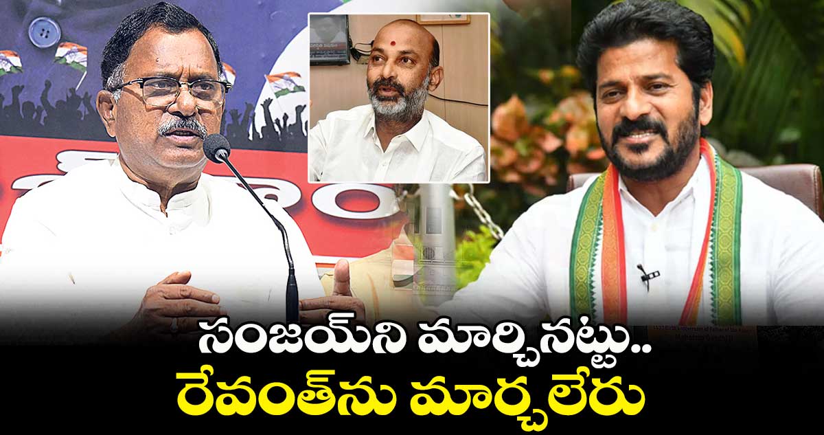 సంజయ్​ని మార్చినట్టు..  రేవంత్​ను మార్చలేరు :  మల్లు రవి