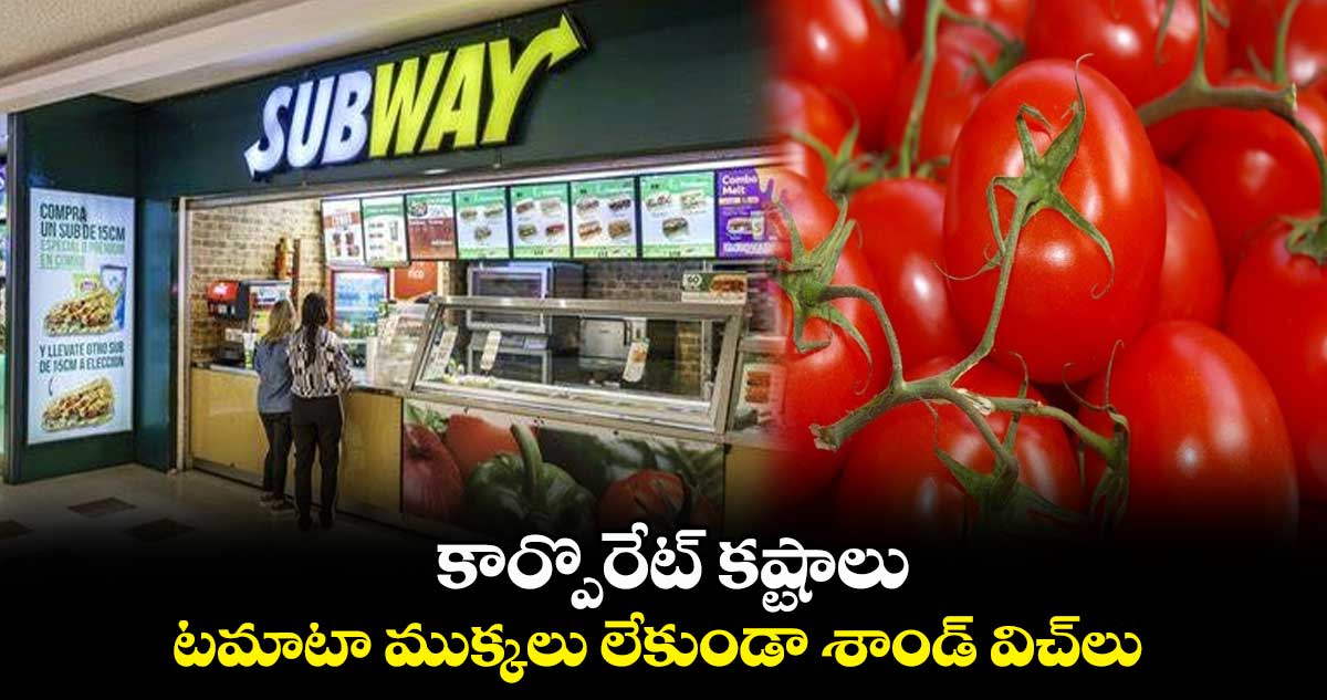 కార్పొరేట్ కష్టాలు..టమాటా ముక్కలు లేకుండా శాండ్ విచ్లు