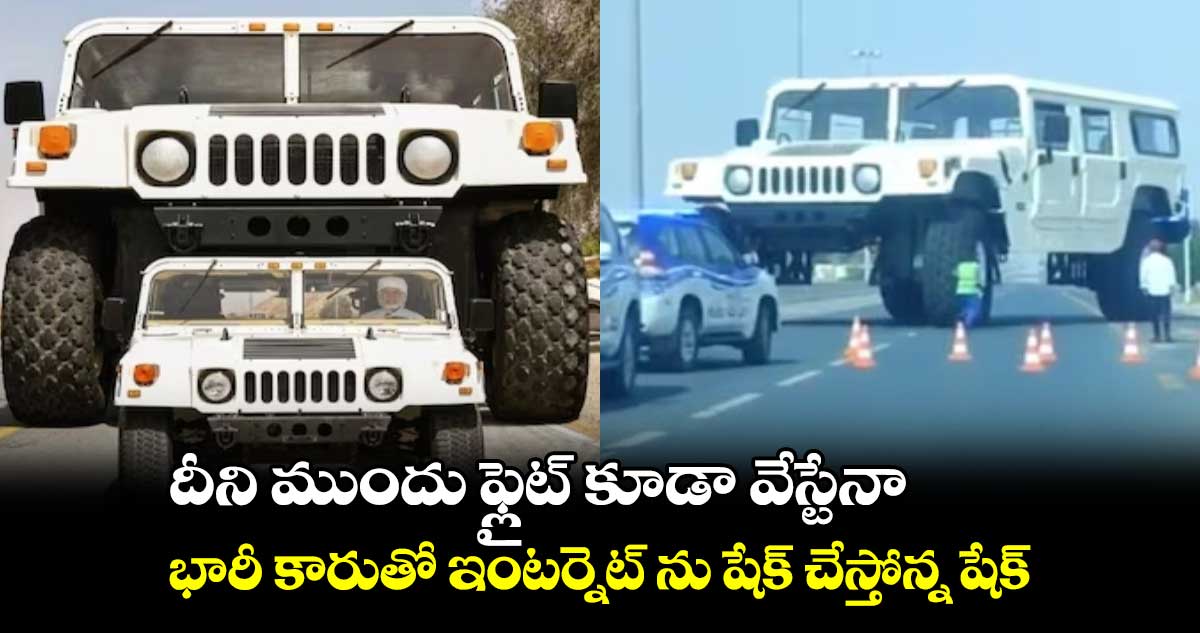 దీని ముందు ఫ్లైట్ కూడా వేస్టేనా.. భారీ కారుతో ఇంటర్నెట్ ను షేక్ చేస్తోన్న షేక్