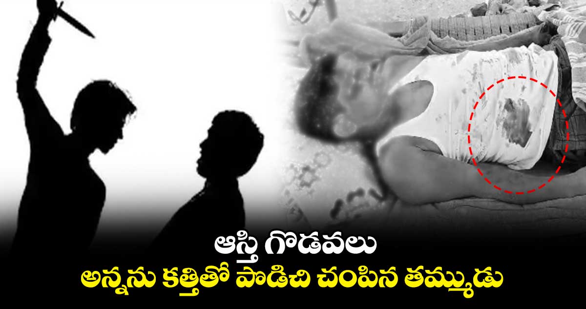 ఆస్తి గొడవలు.. అన్నను కత్తితో పొడిచి చంపిన తమ్ముడు