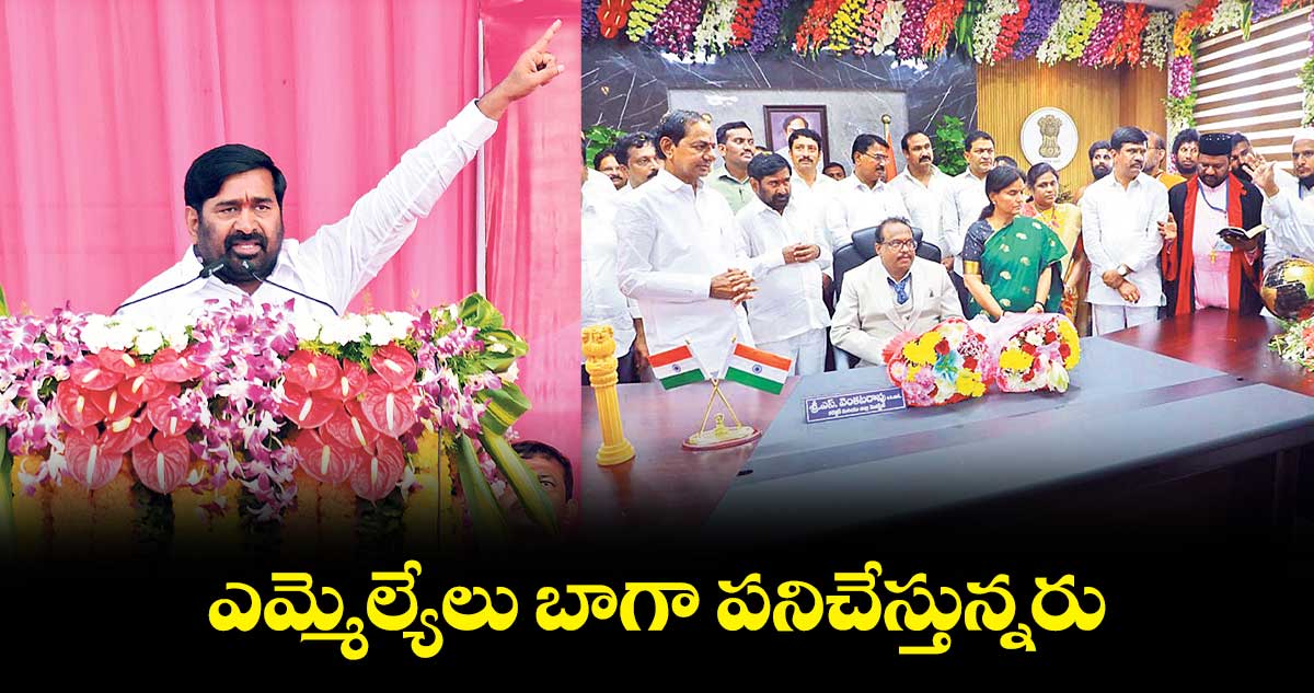 ఎమ్మెల్యేలు బాగా పనిచేస్తున్నరు