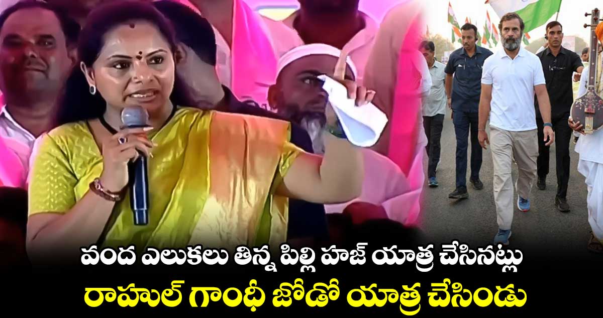 వంద ఎలుకలు తిన్న పిల్లి హజ్ యాత్ర చేసినట్లు.. రాహుల్ గాంధీ జోడో యాత్ర చేసిండు