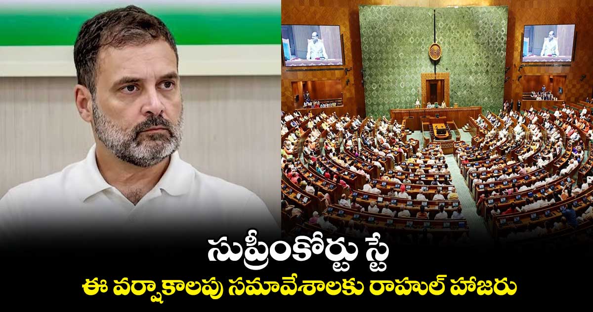 సుప్రీంకోర్టు స్టే.. ఈ వర్షకాలపు సమావేశాలకు రాహుల్ హాజరు