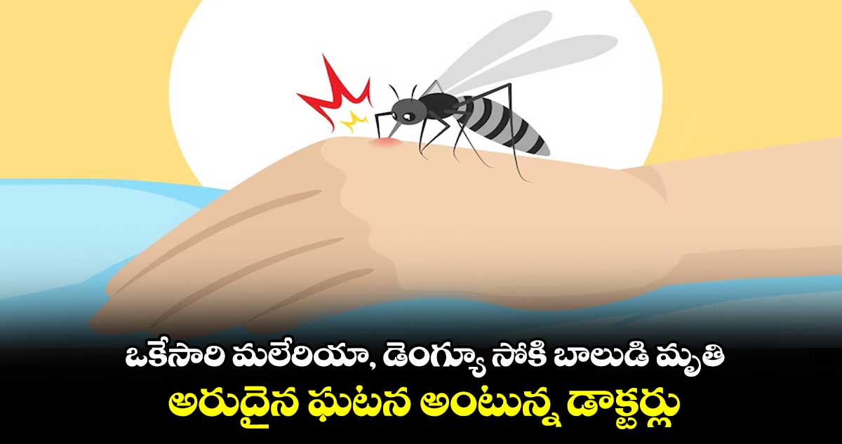 ఒకేసారి మలేరియా, డెంగ్యూ సోకి బాలుడి మృతి.. అరుదైన ఘటన అంటున్న డాక్టర్లు
