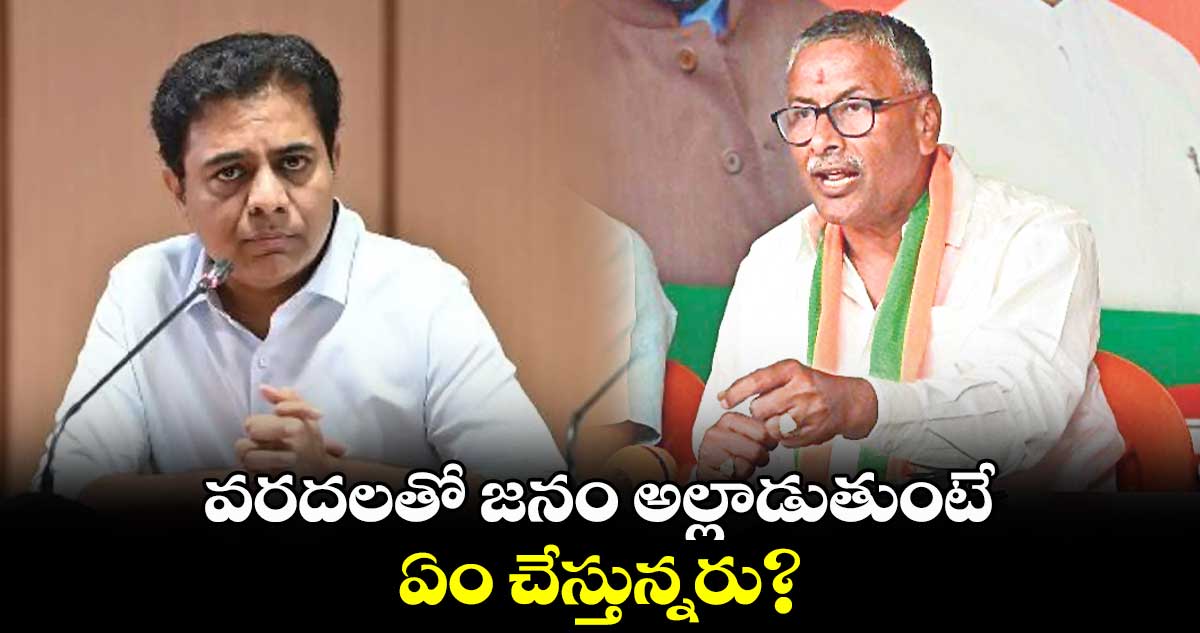 వరదలతో జనం అల్లాడుతుంటే ఏం చేస్తున్నరు?