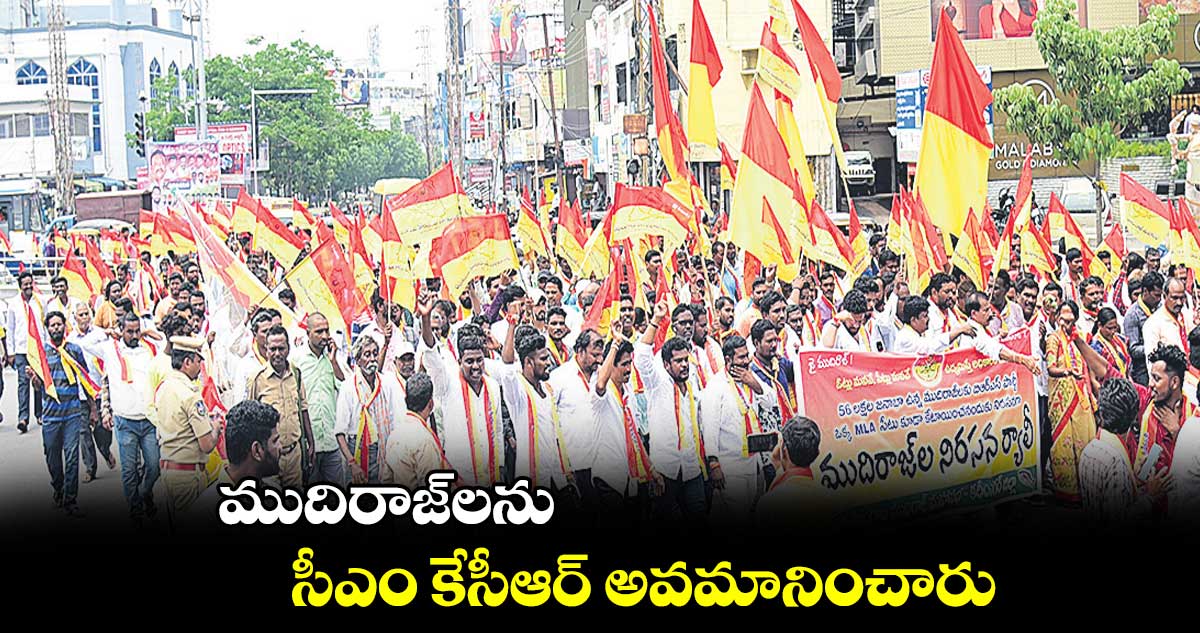 ముదిరాజ్లను సీఎం కేసీఆర్ అవమానించారు
