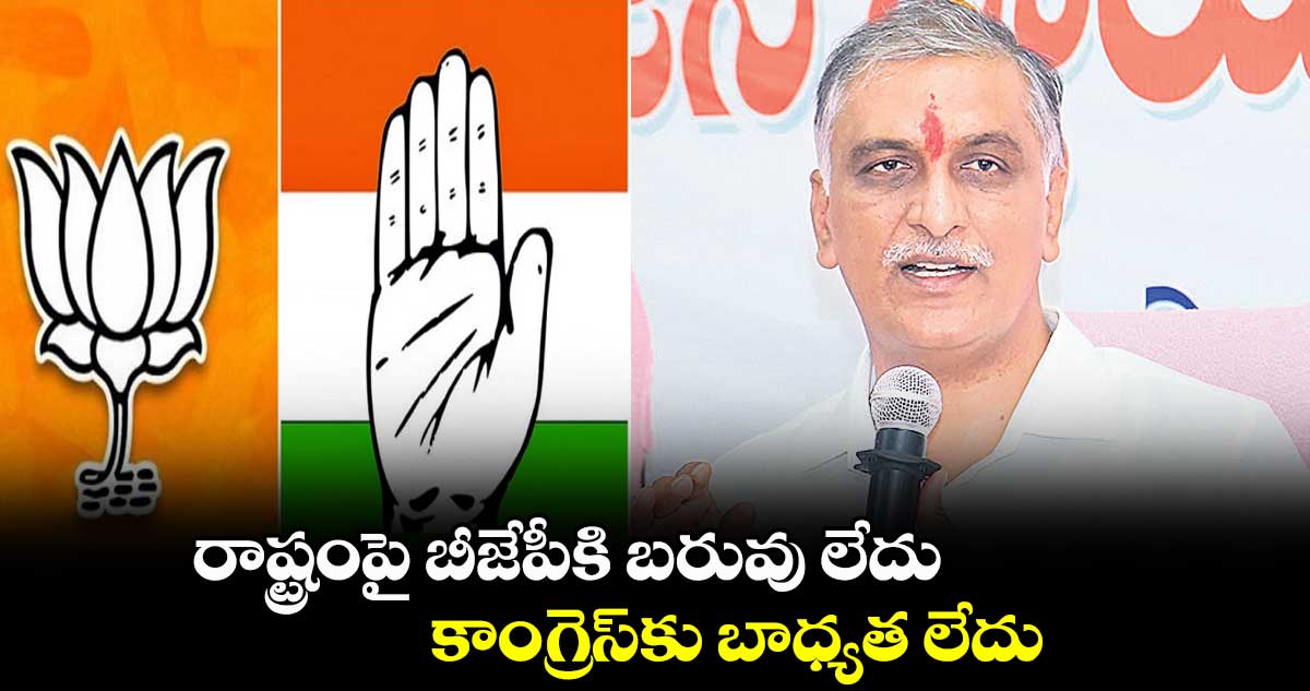 తెలంగాణను కేసీఆర్​ నంబర్​ వన్​ చేసిండు : హరీశ్​ రావు