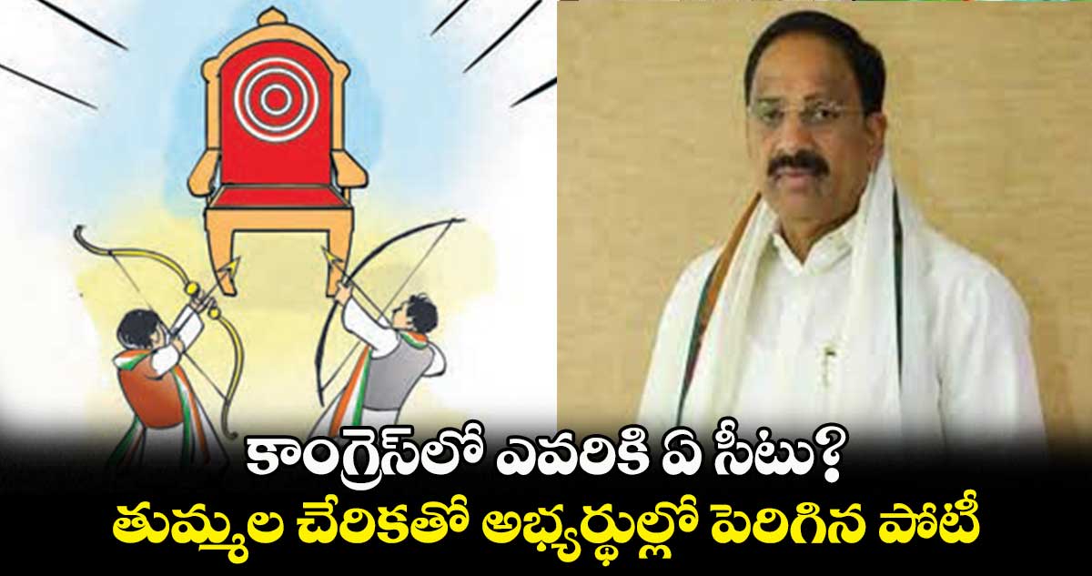 కాంగ్రెస్లో ఎవరికి ఏ సీటు? ..తుమ్మల చేరికతో అభ్యర్థుల్లో పెరిగిన పోటీ