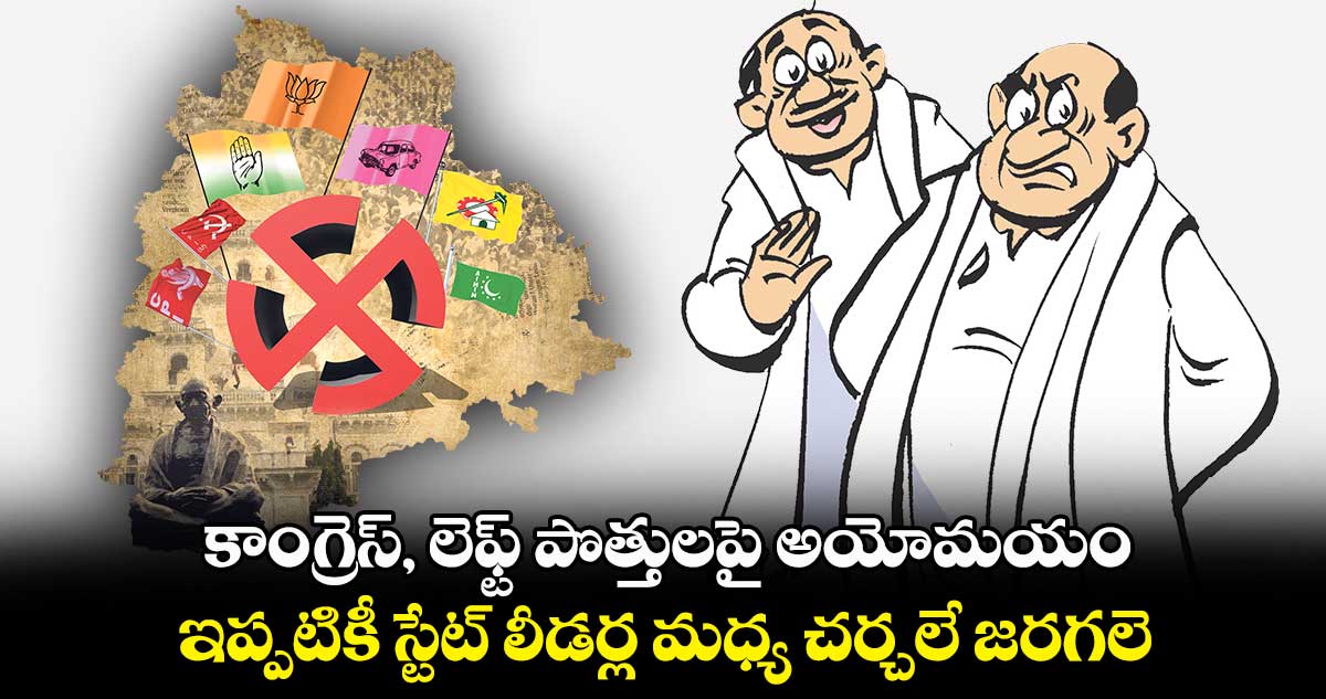 కాంగ్రెస్, లెఫ్ట్ పొత్తులపై అయోమయం..
