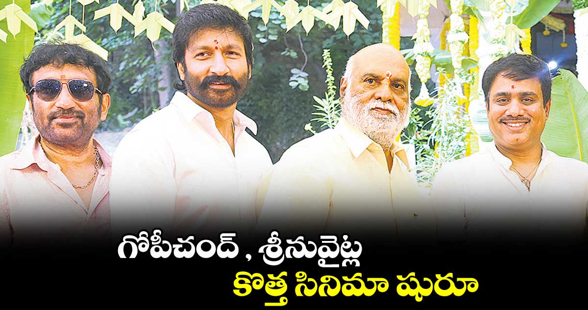 గోపీచంద్ , శ్రీనువైట్ల కొత్త సినిమా షురూ