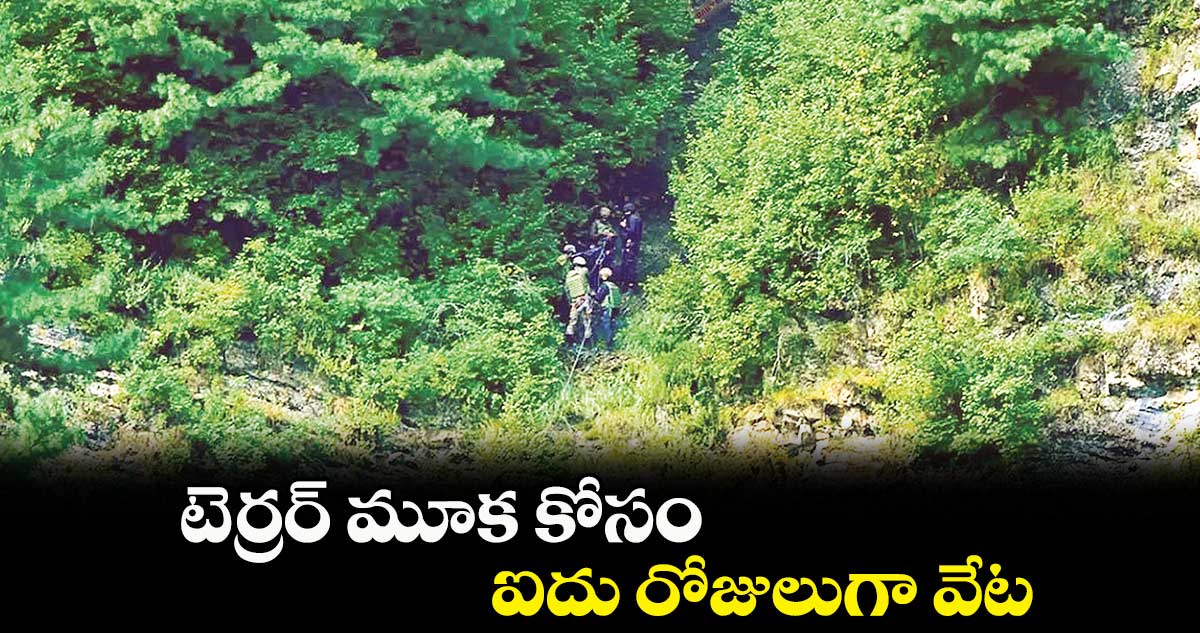 టెర్రర్ మూక కోసం.. ఐదు రోజులుగా వేట
