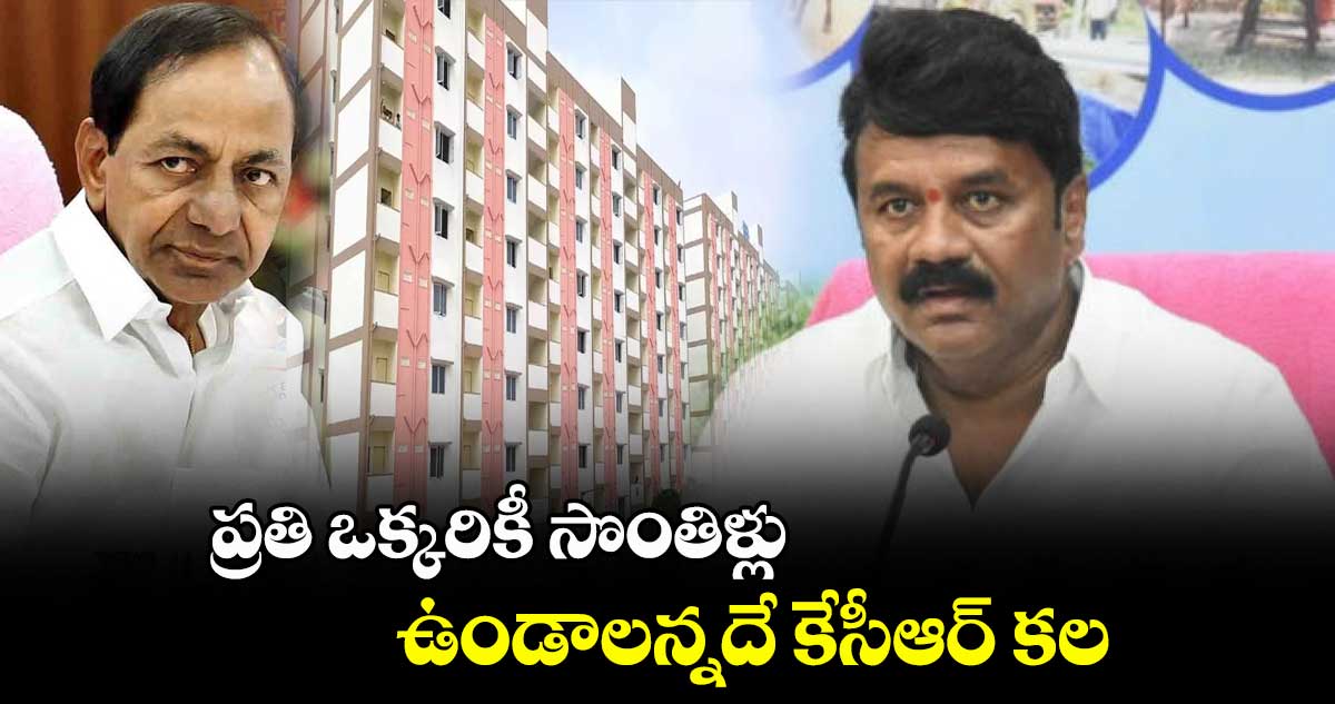 ప్రతి ఒక్కరికీ సొంతిళ్లు ఉండాలన్నదే కేసీఆర్ కల : తలసాని