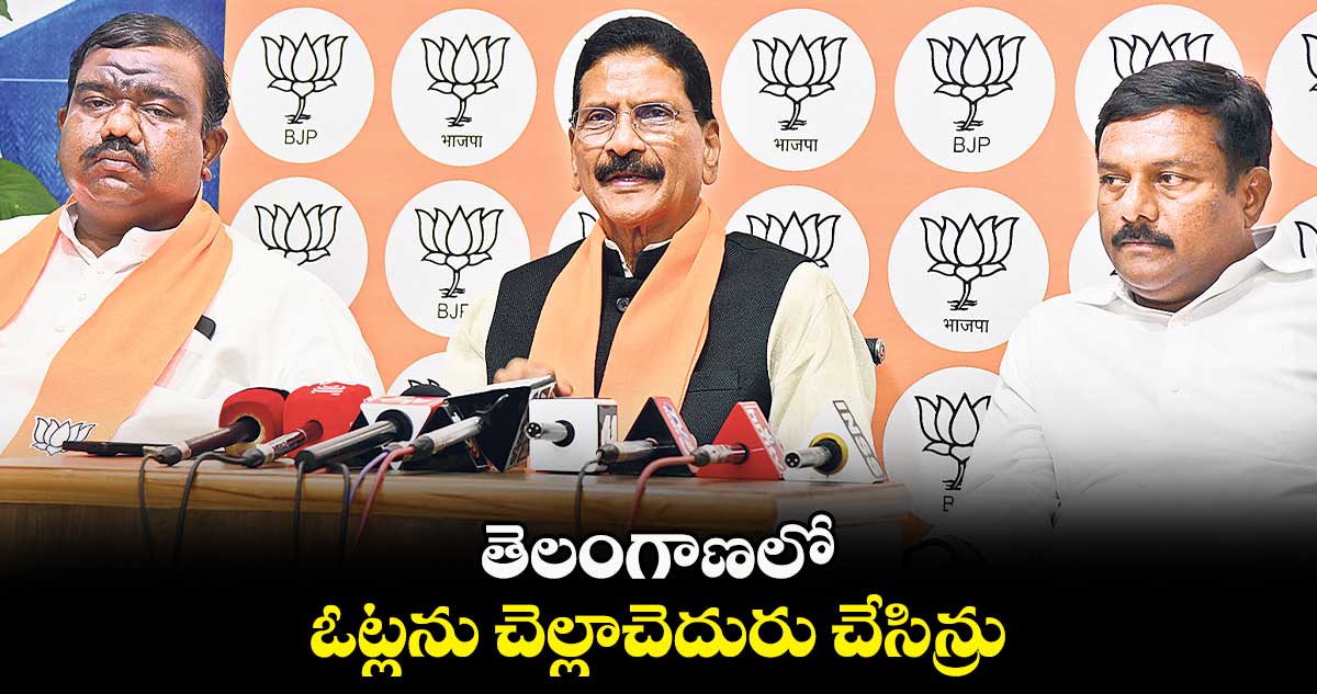 తెలంగాణలో ఓట్లను చెల్లాచెదురు చేసిన్రు: మర్రి శశిధర్⁬రెడ్డి 